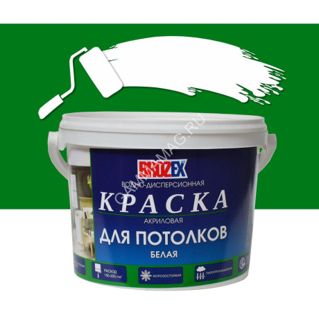 Краска акриловая для потолков 3 кг BROZEX *4/192