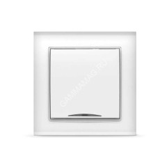 Выключатель "Бриллиант" СП 1кл. белый с подстветкой 10А IP20 UNIVersal 7947397 *10/100