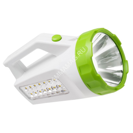 Фонарь ручной Космос 3Вт+16smd (До 6 часов работы) Accu678Ex*1/8