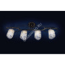 Люстра N0160/4 Зебра 4*60W E27 220V (h=320, w=200, l=800) 16кв.м VERNER LIGHTING *1