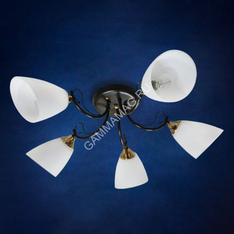 Люстра N4033/5 Е14 5*40Вт ( h=220; d=675) VERNER LIGHTING *1