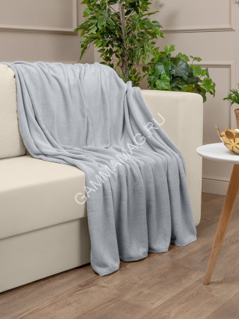 Плед 150*200см фланель однотонный серый TF FNP GY2 Absolute *1
