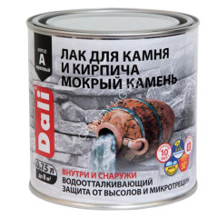 Лак акриловый органорастворимый для наружных и внутренних работ по камню и кирпичу 0,75 л ДАЛИ*1/576