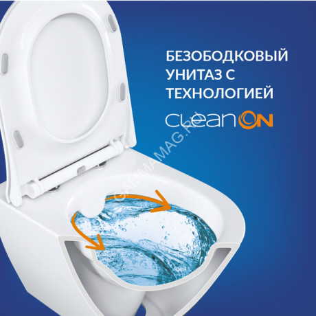 Инсталляция CITY SMART CO(унитаз, кр.slimDP+инст LINK PRO, кн.TWINS пластик хром глянц )Cersanit*1/6