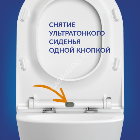 Инсталляция CITY SMART CO(унитаз, кр.slimDP+инст LINK PRO, кн.TWINS пластик хром глянц )Cersanit*1/6
