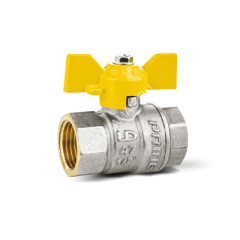 Кран шаровый 1/2" (_15) ГАЗОВЫЙ М/М бабочка GAZ LD Pride 47.15. (аналог ЖЗ48) *1/17