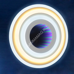 Светильник светодиодный акриловый 500мм 240W H2015 120W*2white 500мм с пульт S=25м2 VERNER LIGHTING
