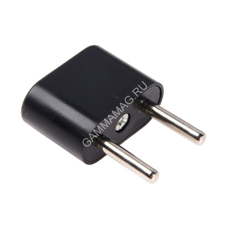 Переходник плоский 10А 250В черный TDM SQ1806-0088 *10/50