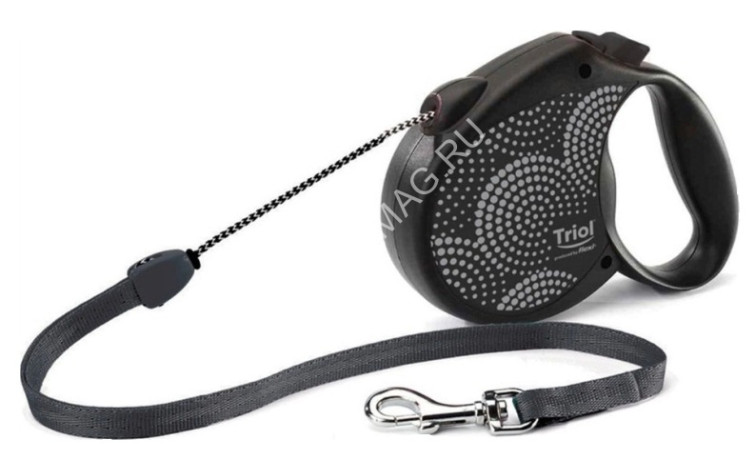 Рулетка (Triol) Flexi Life Bubbles S 5м до 12кг, трос