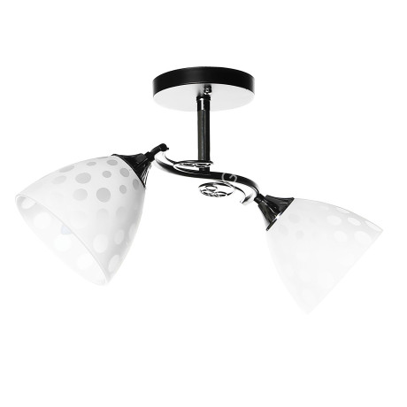 Люстра N2996/2 BK+CH 2*40W E27 (h=235 w=200 l=520) S=8м2 VERNER LIGHTING *1