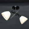 Люстра N2996/2 BK+CH 2*40W E27 (h=235 w=200 l=520) S=8м2 VERNER LIGHTING *1