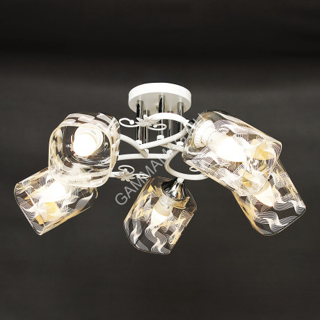 Люстра N4073/5 5*40W E27 (q-580;h-240) S=20м2 VERNER LIGHTING *1