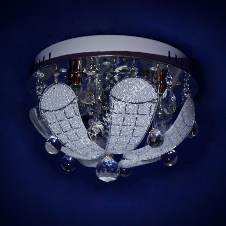 Люстра Y0799/3+3 CH Е14 3*40Вт +3*3Вт ( h=200; d=300) VERNER LIGHTING *1