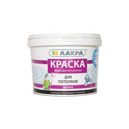 Краска акриловая для потолков 3 кг Лакра Белоснежная *1/144