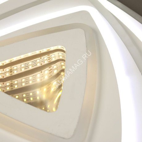 Светильник светодиодный акриловый 500мм 240W H2016 120W*2 white с пультом S=25м2 VERNER LIGHTING *1