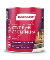 Лак алкидно-уретановый для ступеней лестниц полуматовый 0,75 л PARADE L-15 *6/528