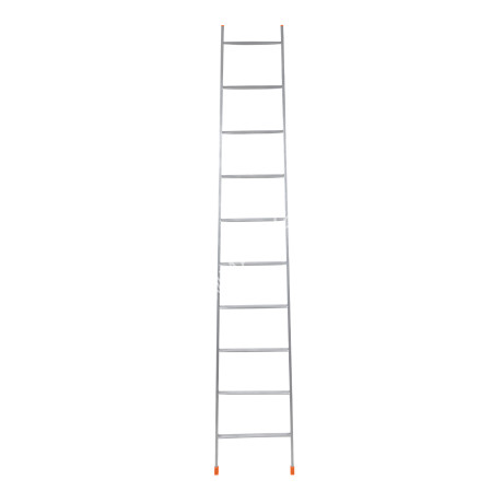 Лестница приставная металл. 10 ступеней,общ.дл.2,45м,max нагр.100кг Л10 "Ника"*1