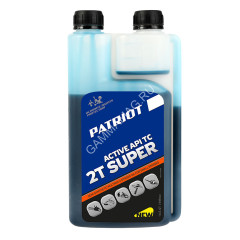 Масло д/2-х тактных двигателей 1л полусинтетическое SUPER ACTIVE 2T дозаторное PATRIOT *1/12