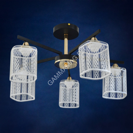 Люстра N4092/5 5*40W E27 (q-560;h-295) VERNER LIGHTING *1
