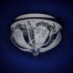 Люстра Y0817/3+3 CH 3*40Вт Е14+3*3Вт (h=200; d=300) VERNER LIGHTING *1