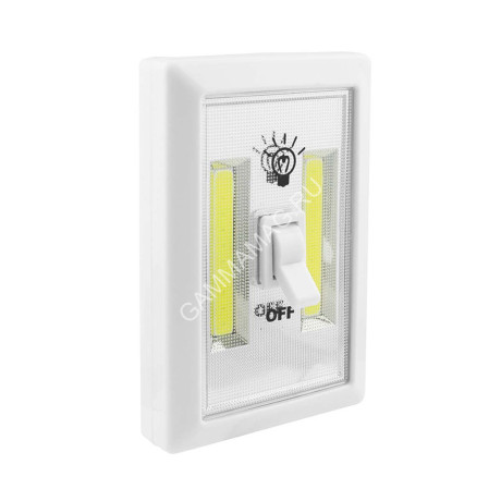 Светильник Старт PL- 2led-СОВ белый (пушлайт) *1/22