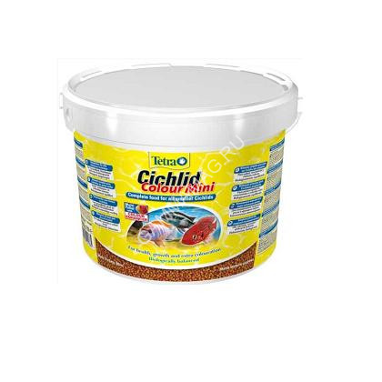 Tetra Cichlid Colour Mini Pellets 10л корм мульти шарики для усиления окраски цихлид