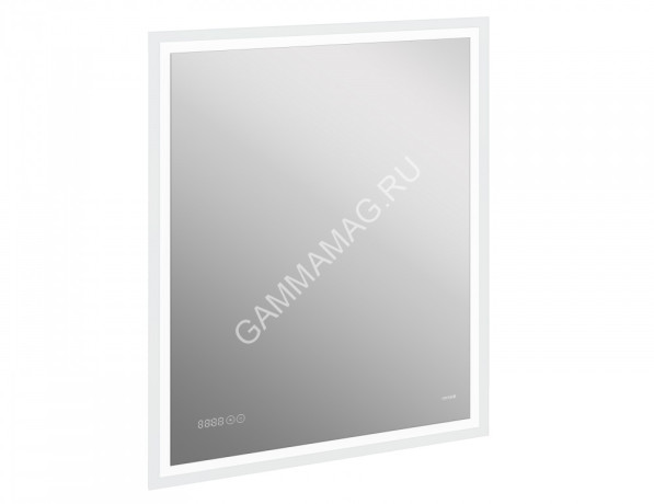 Зеркало /Cersanit/ LED 080 design pro 70*85,с подсв, антизапотев, часы (KN-LU-LED080*70-p-Os)*1/40