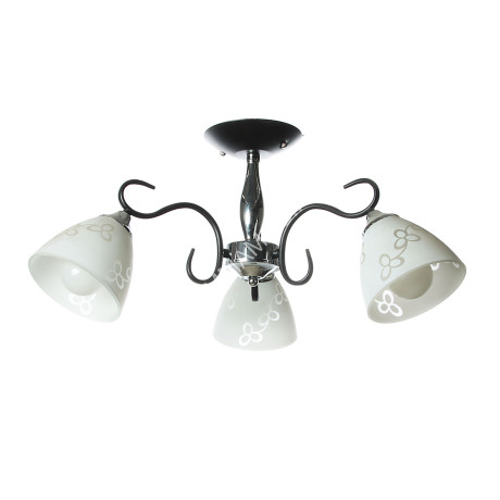 Люстра N1897/3 BK+ CH Е27 3*40Вт (h=280; d=600) VERNER LIGHTING *1