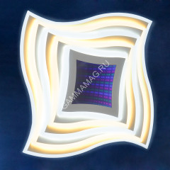 Светильник светодиодный акриловый 500мм 240W H2018 120W*2 white с пультом S=25м2 VERNER LIGHTING *1