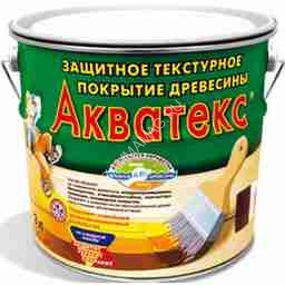 Защитно-декоративное покрытие для древесины алкидное бесцветный 9 л АКВАТЕКС *1/55
