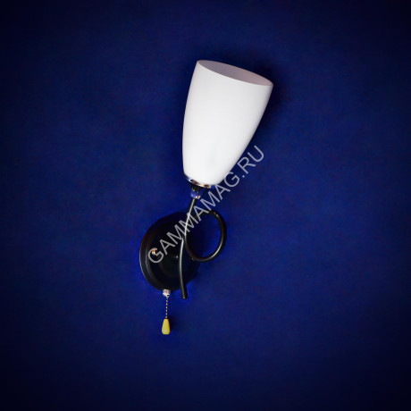Бра N1684/1W BK+CH E27 1*40Вт (330*170*130) VERNER LIGHTING *1