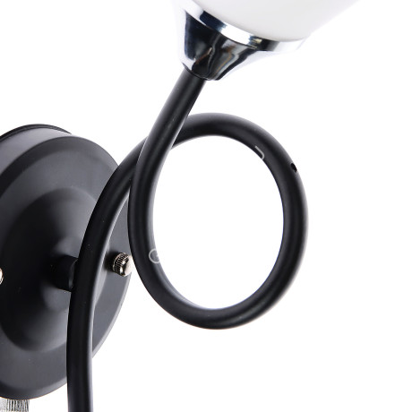 Бра N1684/1W BK+CH E27 1*40Вт (330*170*130) VERNER LIGHTING *1