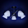 Люстра N1897/5 BK+ CH Е27 5*40Вт (h=340; d=650) S=20м2 VERNER LIGHTING *1