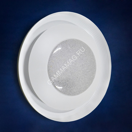 Светильник светодиодный акриловый 500мм 48W 6147/24W*2 white 3 реж. пульт S=25м2 VERNER LIGHTING *1