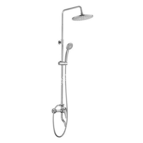 Смеситель д/ванны со стойкой для душа + ручной и тропический душ GROSS AQUA GA9005SMD01 *1
