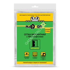 Сетка москитная на Двери белая с магнитами 1*2,1м пакет Nadzor MSN020MPW *5/20