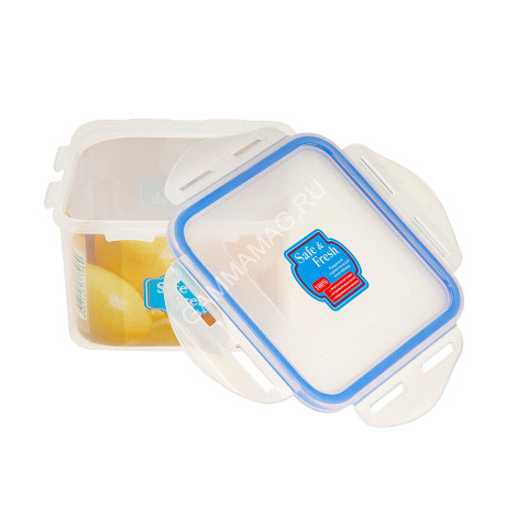 Контейнер д/прод. пластм. "Safe & Fresh" 0,86л с кр. прям. SF1-2 (Tek.A.Tek) *1/27