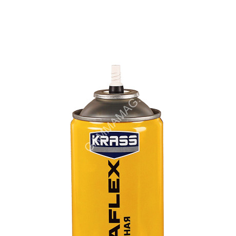 Пена монтажная бытовая 500мл/479гр всесезонная KRASS ULTRAFLEX Short до 30 л *12/672