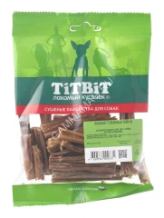 TiTBiT 0,045кг лакомство кишки говяжьи мини (мягкая упаковка)