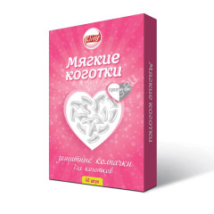Коготки (Cliny) накладные для кошек M прозрачные (40шт)