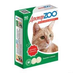 ДокторZoo 0,045кг лакомство витаминное 90таб, здоровье и красота для кошек