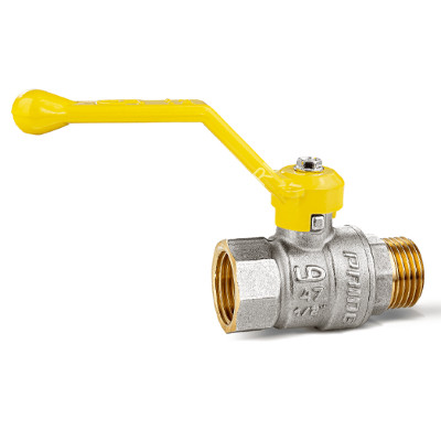 Кран шаровый 1/2" (_15) ГАЗОВЫЙ М/П ручка GAZ LD Pride 47.15. (аналог ЖЗ47) *1/17