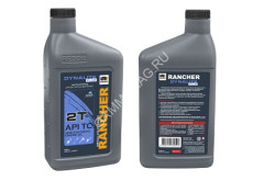 Масло д/2-х тактных двигателей 946мл полусинтетическое RANCHER DYNALITE PLUS 2T API TC REZOIL *1/12