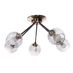 Люстра A3942/5 AB+BK Е27 5*40Вт ( h=310; d=660) S=30м2 VERNER LIGHTING *1