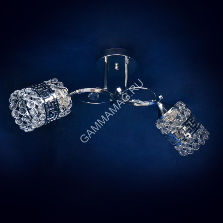 Люстра N1916/2 CH Е27 2*40Вт ( h=290; d=560) S=8м2 VERNER LIGHTING *1