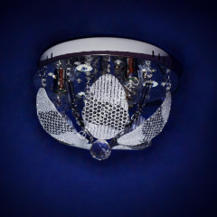 Люстра Y0834/3+3 CH Е14 3*40Вт +3*3Вт ( h=200; d=300) VERNER LIGHTING*1