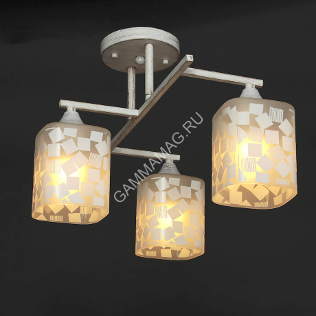 Люстра С0597/3 WG 3*40W E27 (h=400 w=340 l=280) S=12м2 VERNER LIGHTING *1