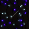 Гирлянда Нить 10м 100LED Шарики d=1,5см бел-син мигает т/нить 220V IP44 1080045 *1/50