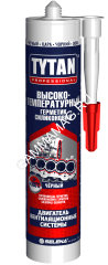 Герметик силиконовый высокотемпературный 280мл черный +315С "TYTAN" 59611 *1/12