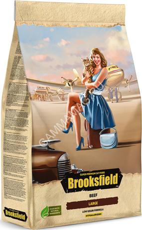 Brooksfield Adult Cat Large 2кг говядина/рис (для крупных) сухой для кошек (355391) NEW
